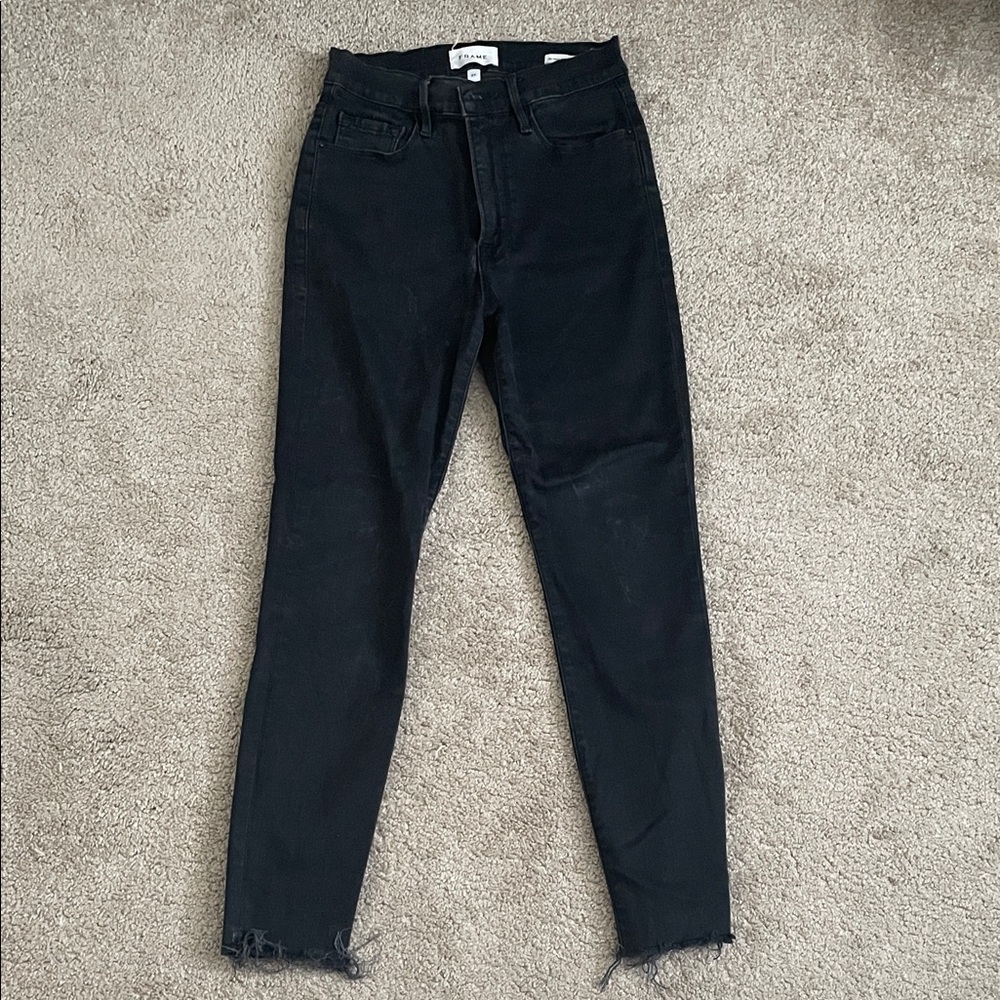 Frame Denim Women's Black Skinny Jeans
